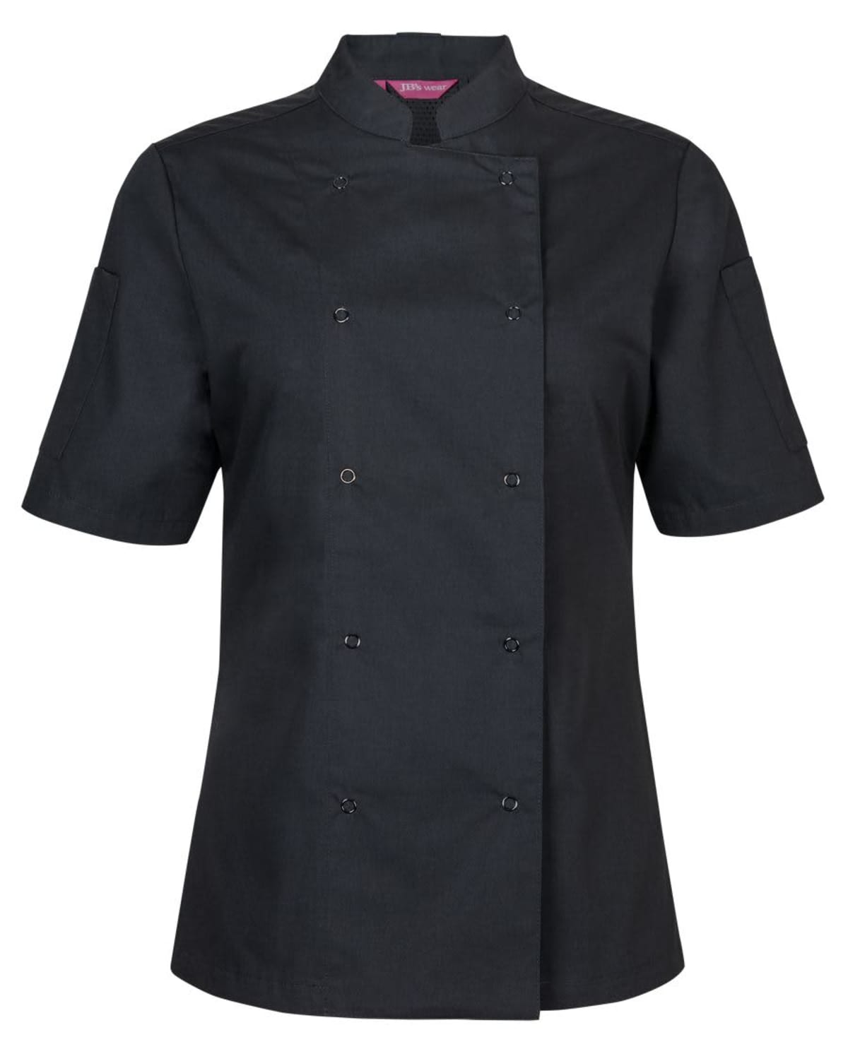 JB's Ladies S/S Snap Button Chefs Jacket