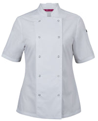 JB's Ladies S/S Snap Button Chefs Jacket