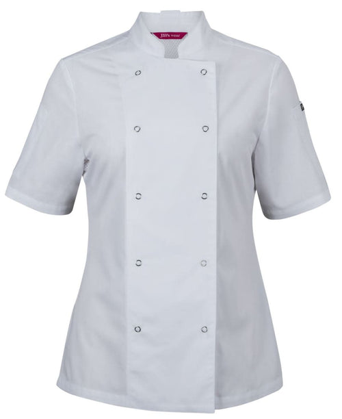JB's Ladies S/S Snap Button Chefs Jacket