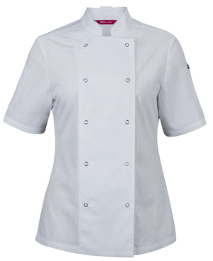 JB's Ladies S/S Snap Button Chefs Jacket