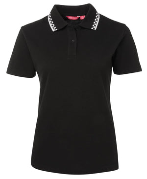 JB's Ladies Chef Polo Black/White