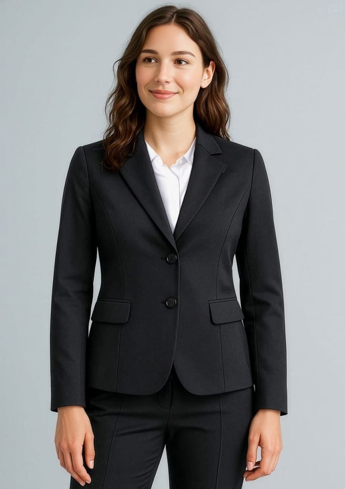 Womens Cool Stretch 2 Button Mid Length Jacket