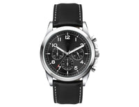 Chrono Unisex Watch, Leather Strap