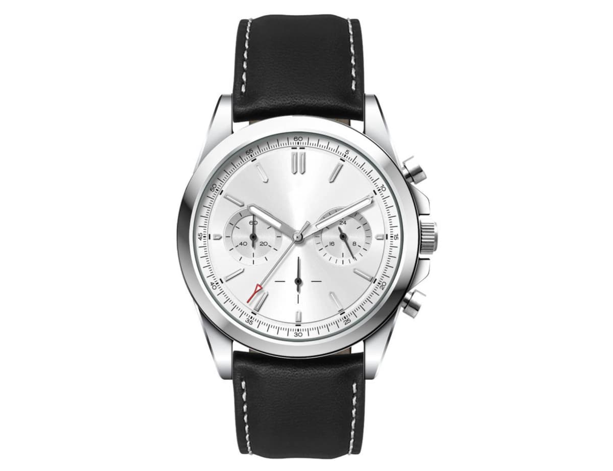 Chrono Unisex Watch, Leather Strap