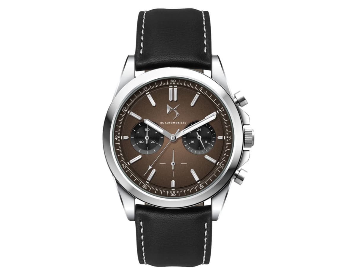 Chrono Unisex Watch, Leather Strap
