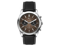 Chrono Unisex Watch, Leather Strap