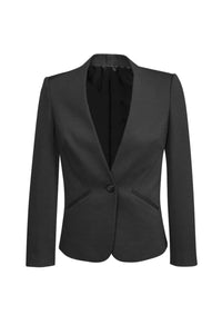 Rococo Womens Single Button Collarless Jacket