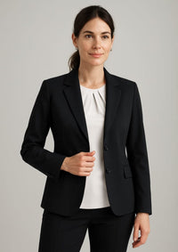 Womens Comfort Wool Stretch Longline Jacket