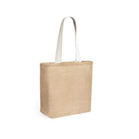 Tote shopping bag Jute with cotton handles