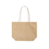Tote shopping bag Jute with cotton handles