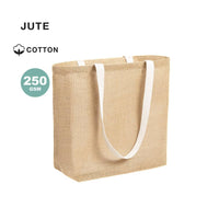 Tote shopping bag Jute with cotton handles