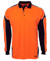 JB's Hi Vis L/S Arm Panel Polo