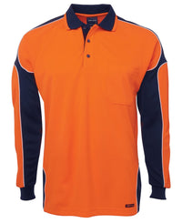 JB's Hi Vis L/S Arm Panel Polo