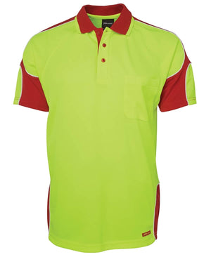 JB's Hi Vis S/S Arm Panel Polo