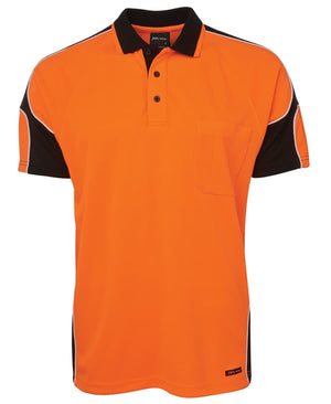 JB's Hi Vis S/S Arm Panel Polo