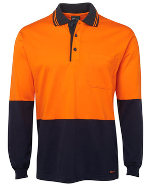 JB's Hi Vis L/S Cotton Polo