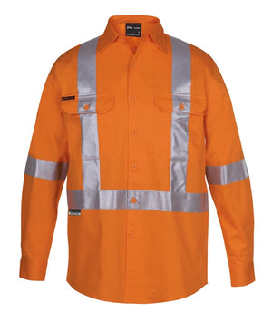 JB's Hv (D+N) L/S 150 G Cross Back Tape Shirt Orange