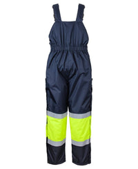 JB's Freezer Bib & Brace With Tape Navy/Lime