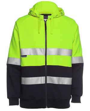 JB's Hi Vis (D+N) Full Zip Fleecy Hoodie