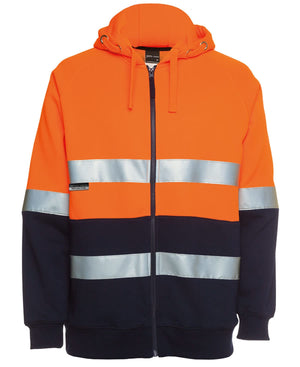 JB's Hi Vis (D+N) Full Zip Fleecy Hoodie