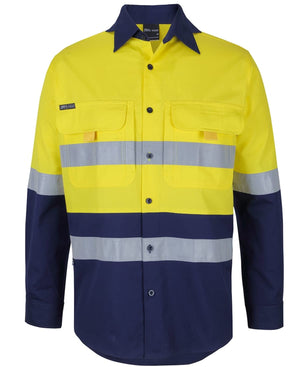 JB's Hi Vis (D+N) Ripstop L/S Fishing Shirt