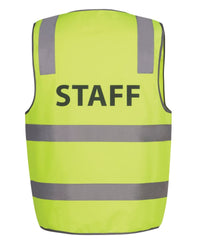 JB's Hv (D+N) Safety Vest Print Staff Lime