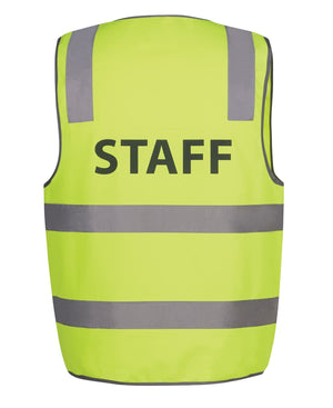 JB's Hv (D+N) Safety Vest Print Staff Lime