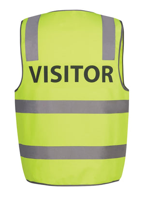 JB's Hv (D+N) Safety Vest Print Visitor Lime