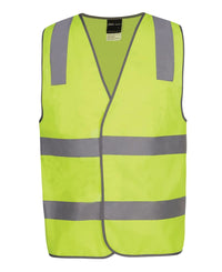 JB's Hv (D+N) Safety Vest Print Visitor Lime