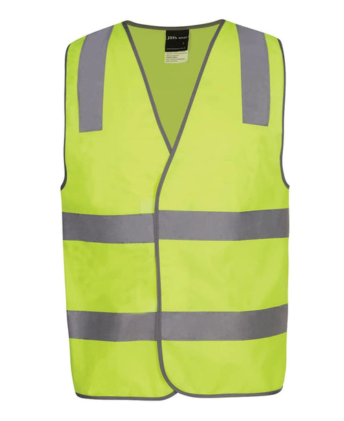 JB's Hv (D+N) Safety Vest Print Visitor Lime