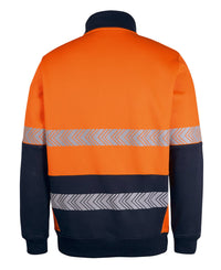 JB's Hv 330 G 1/2 Zip Segmented Tape Fleece Orange/Navy