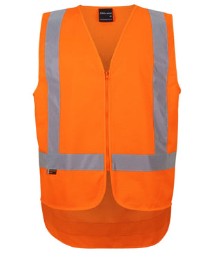 JB's Nsw/Qld Rail (D+N) Zip Xback Safety Vest Orange