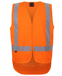 JB's Nsw/Qld Rail (D+N) Zip Xback Safety Vest Orange