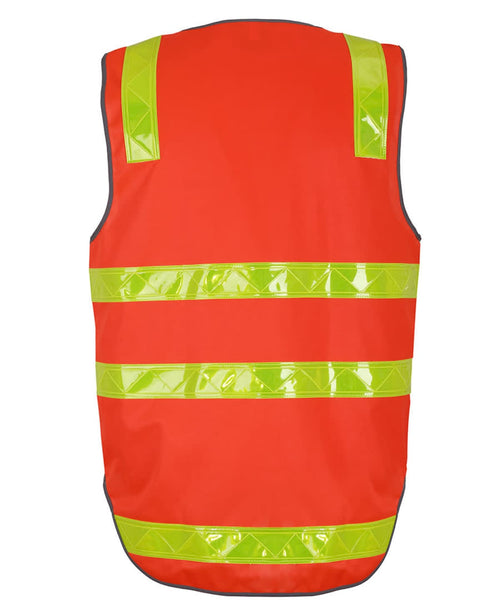 JB's Vic Road (D+N) Zip Safety Vest Orange
