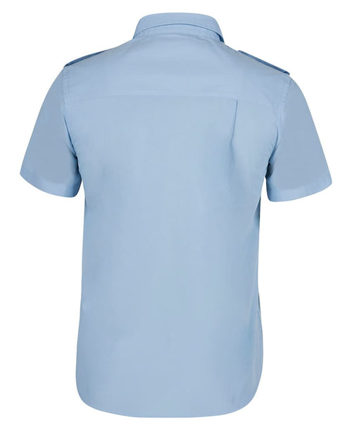 JB's Ladies S/S Epaulette Shirt White