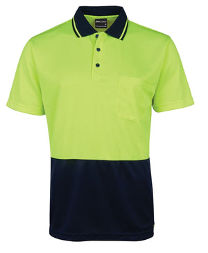 JB's Hi Vis Jacquard Non Cuff Polo