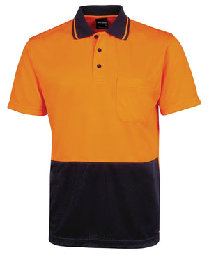 JB's Hi Vis Jacquard Non Cuff Polo