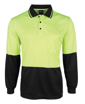 JB's Hi Vis L/S Jacquard Polo