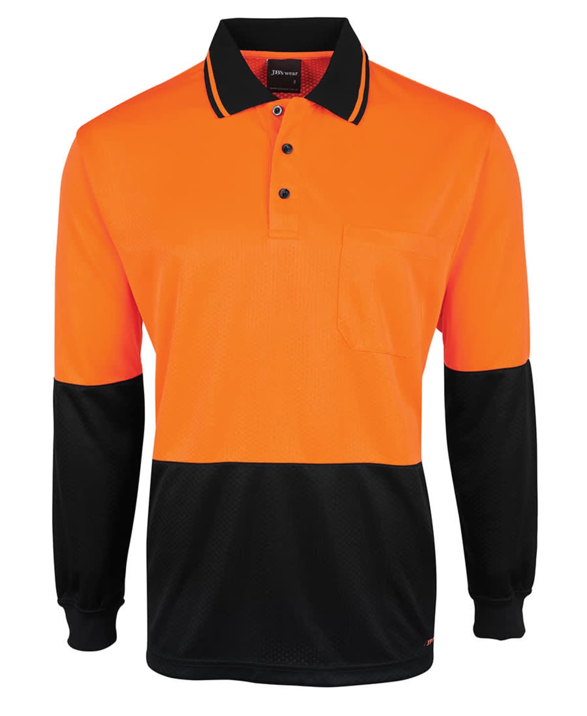 JB's Hi Vis L/S Jacquard Polo