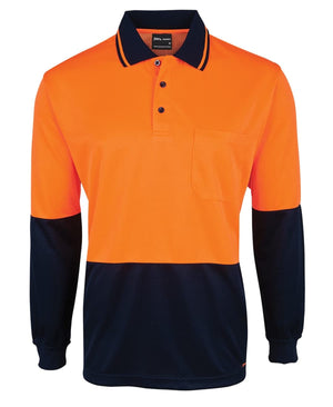 JB's Hi Vis L/S Jacquard Polo