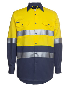 JB's Hi Vis (D+N) L/S 190G Work Shirt