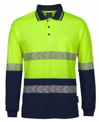 JB's Hv L/S Segmented Tape Polo