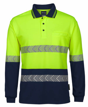 JB's Hv L/S Segmented Tape Polo