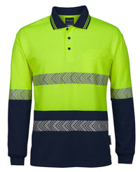 JB's Hv L/S Segmented Tape Polo