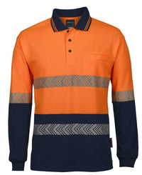 JB's Hv L/S Segmented Tape Polo