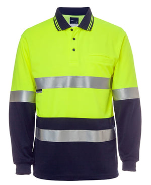 JB's Hi Vis L/S (D+N) Cotton Back Polo