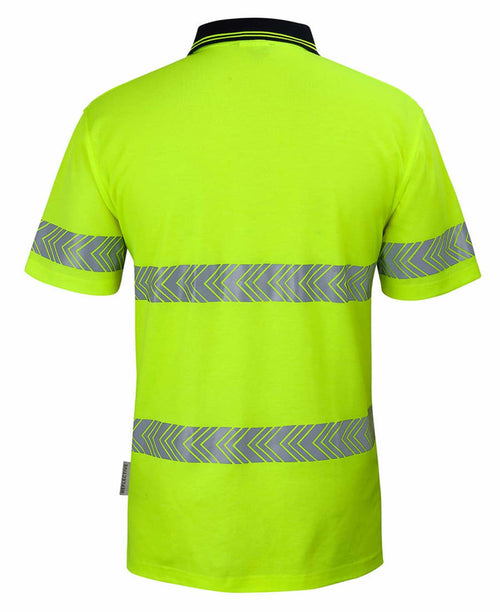 JB's Hv S/S D+N C/Back Segmented Tape Polo Lime/Navy