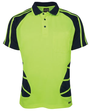 JB's Hi Vis S/S Spider Polo