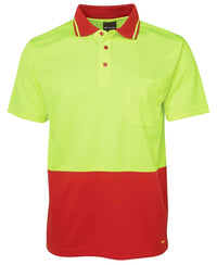 JB's Adults And Kids Hi Vis Non Cuff Trad Polo
