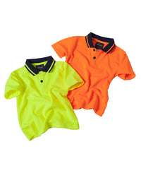 JB's Adults And Kids Hi Vis Non Cuff Trad Polo